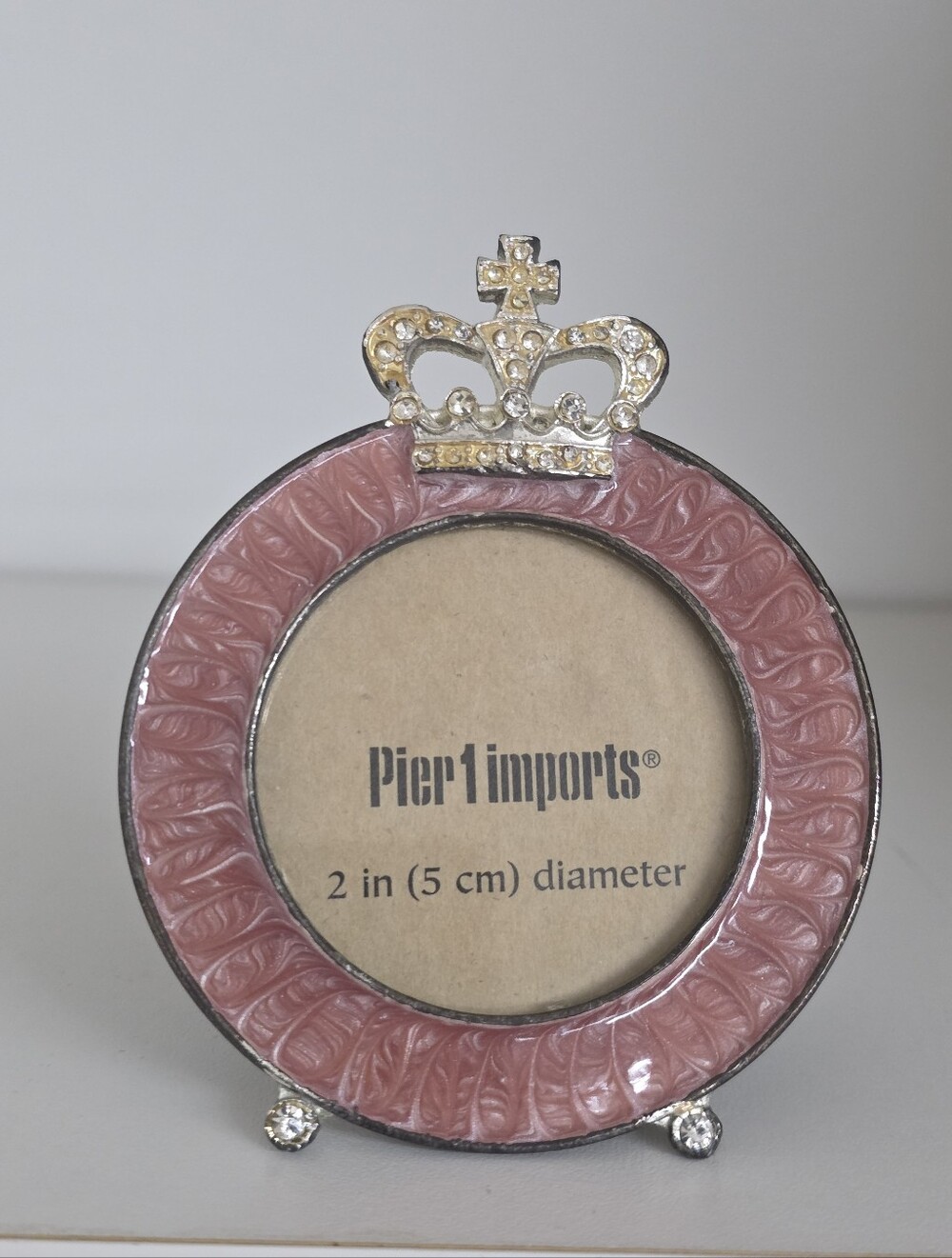Pier 1 Imports Jeweled Crown Mini Photo Frame